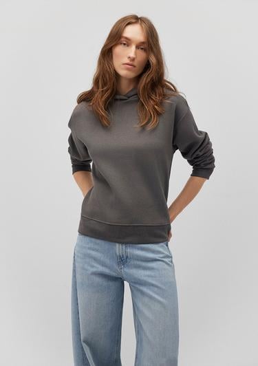  Mavi Kapüşonlu Gri Sweatshirt 1S10191-86560