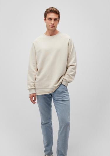  Mavi Bisiklet Yaka Bej Sweatshirt 0S10161-70322