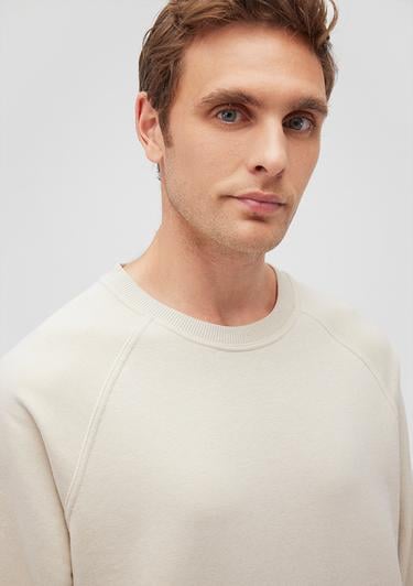  Mavi Bisiklet Yaka Bej Sweatshirt 0S10161-70322