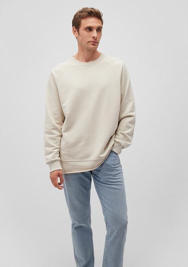  Mavi Bisiklet Yaka Bej Sweatshirt 0S10161-70322