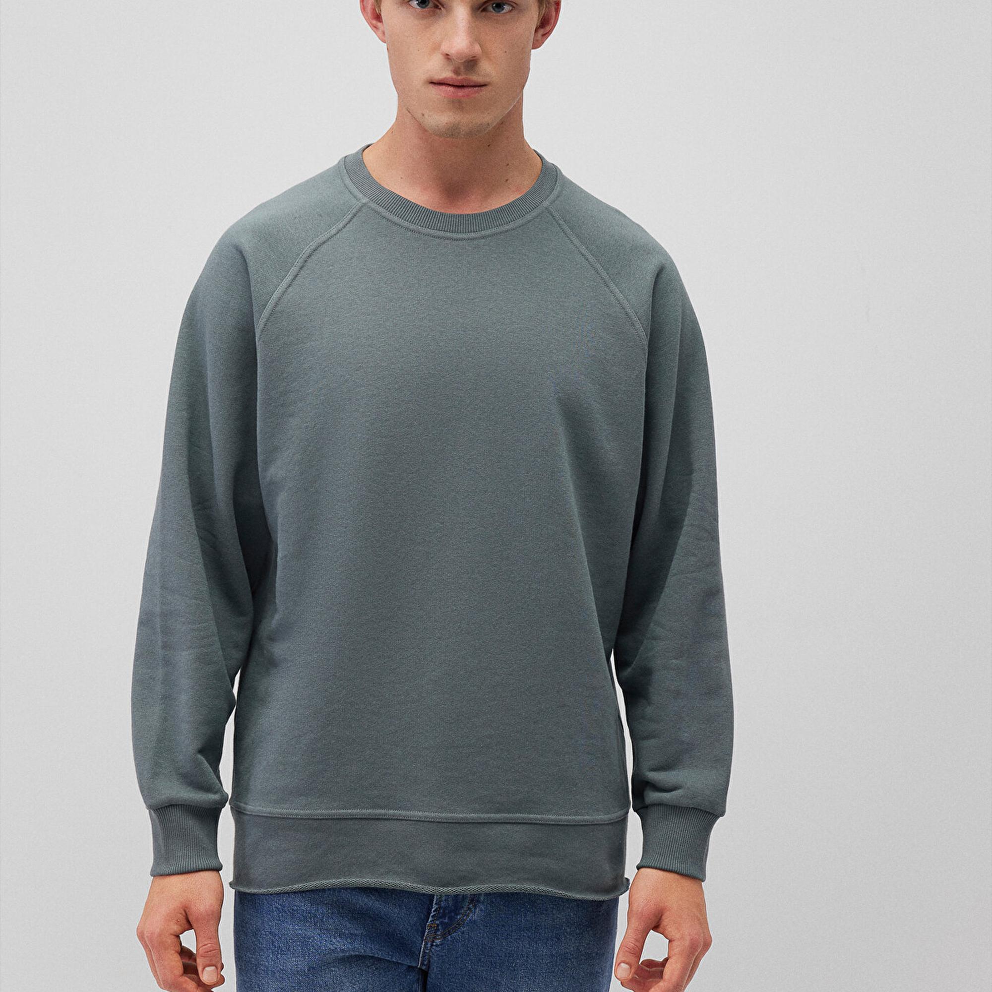 Mavi Bisiklet Yaka Yeşil Sweatshirt 0S10161-71577