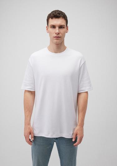  Mavi Beyaz Basic Tişört Loose Fit / Bol Rahat Kesim 0612268-620