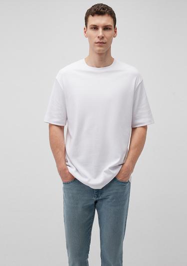  Mavi Beyaz Basic Tişört Loose Fit / Bol Rahat Kesim 0612268-620