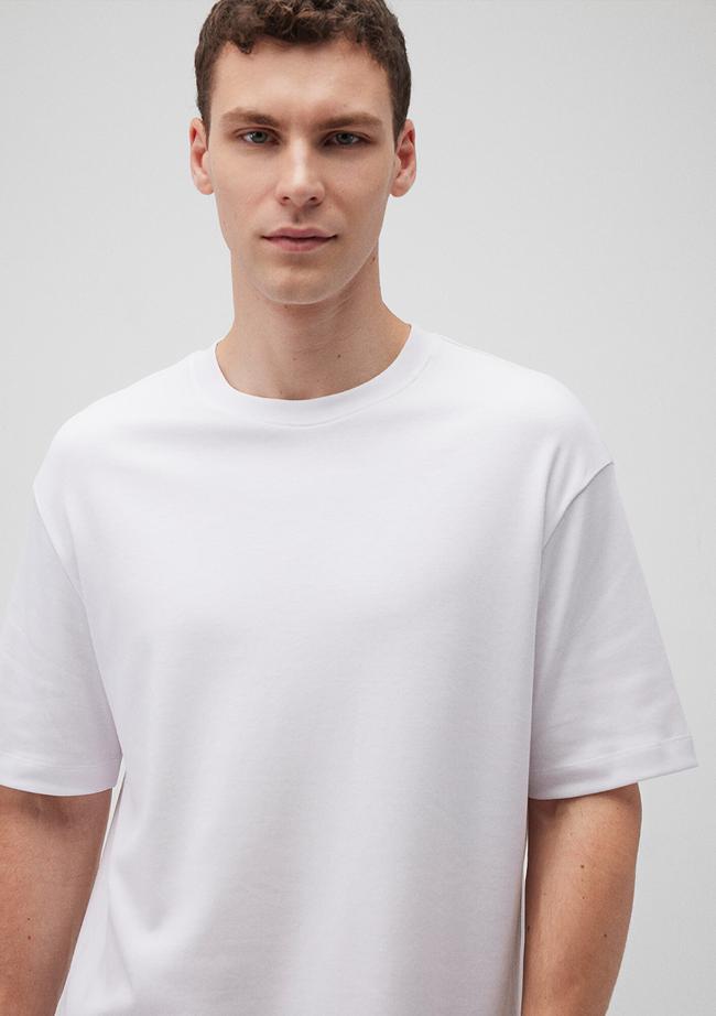  Mavi Beyaz Basic Tişört Loose Fit / Bol Rahat Kesim 0612268-620