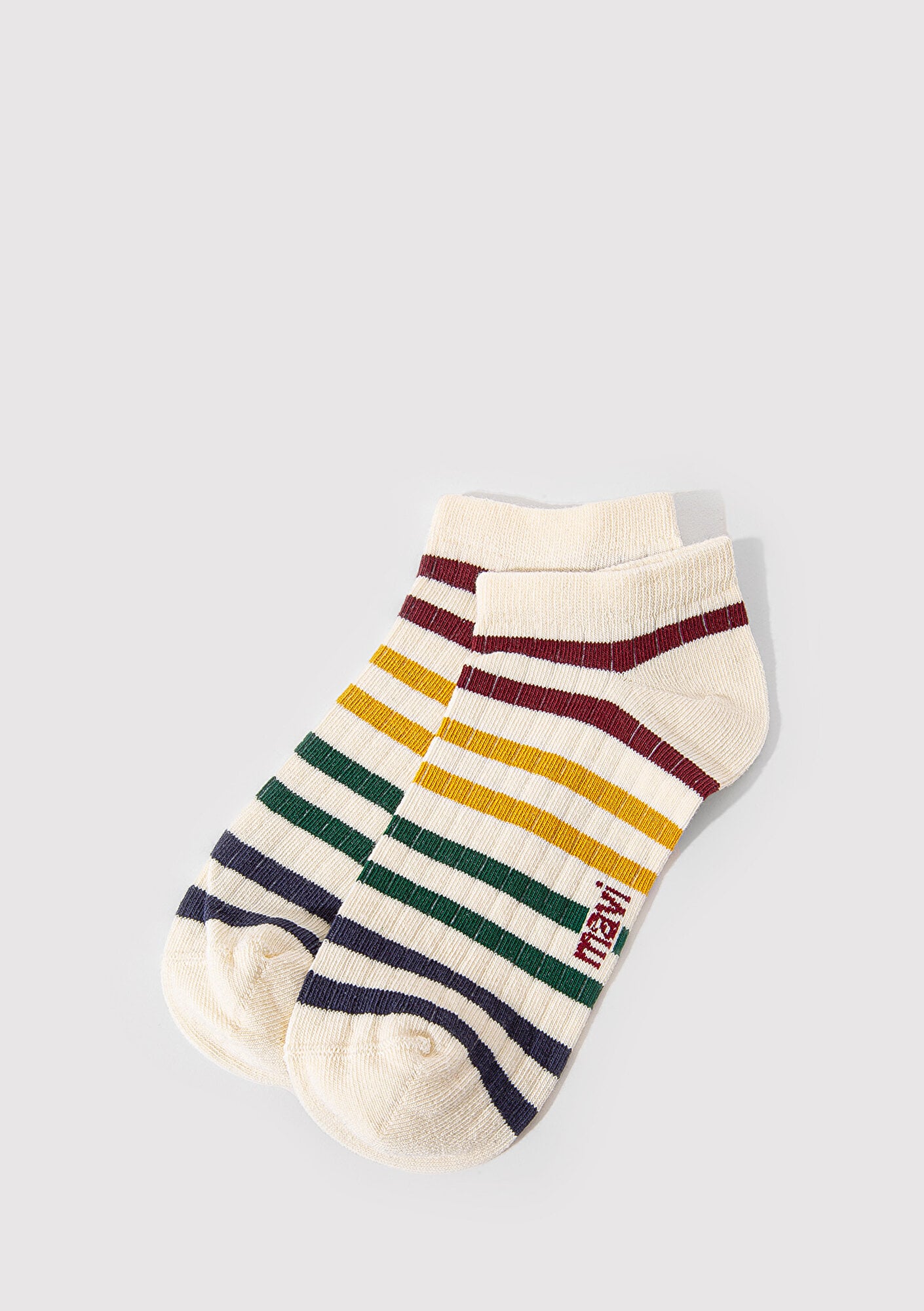  Mavi Çizgili Patik Çorap 1912792-26829