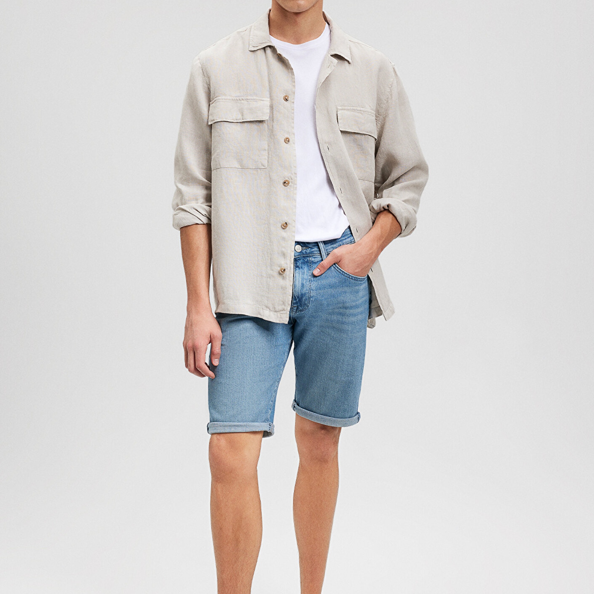 Mavi Tim Street Açık Mavi Jean Şort 0428487142