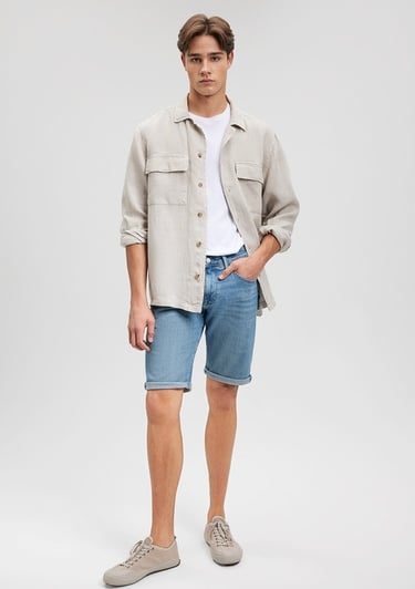  Mavi Tim Street Açık Mavi Jean Şort 0428487142