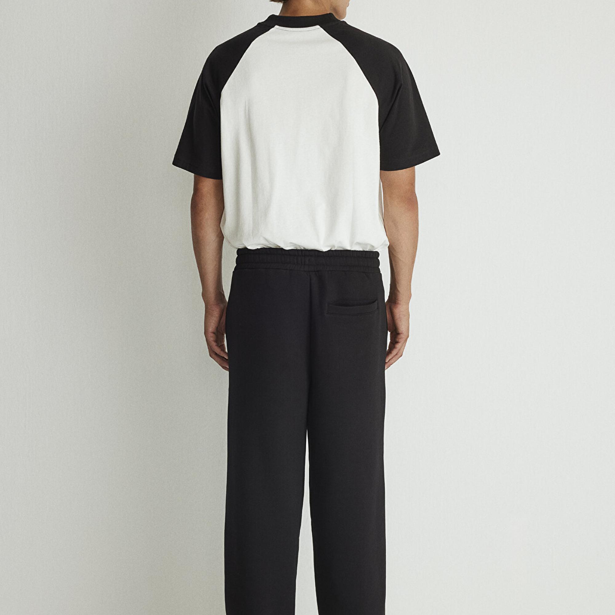 Mavi Geniş Paça Siyah Basic Eşofman Altı 0010338-900