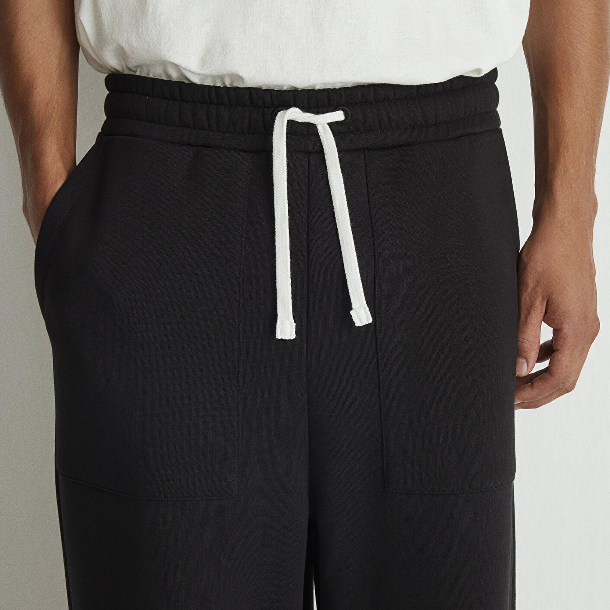 Mavi Geniş Paça Siyah Basic Eşofman Altı 0010338-900