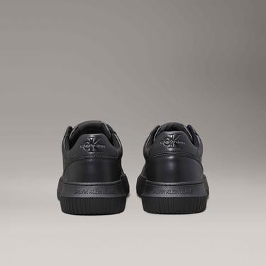  Calvin Klein Jeans Chunky Cupsole Mono Leather Erkek Siyah Sneaker