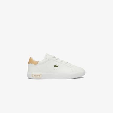  Lacoste Powercourt Çocuk Beyaz Sneaker