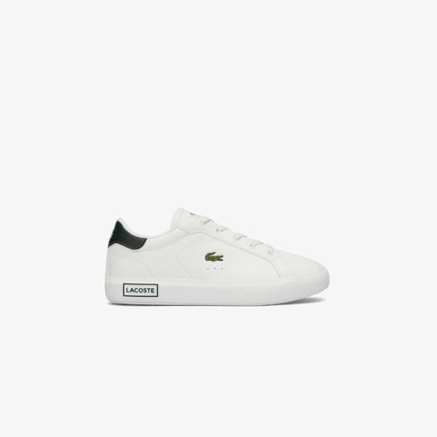  Lacoste POWERCOURT Çocuk Beyaz Sneaker