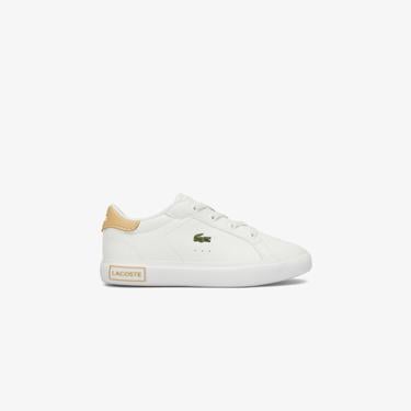  Lacoste POWERCOURT Bebek Beyaz Sneaker
