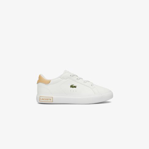  Lacoste POWERCOURT Bebek Beyaz Sneaker