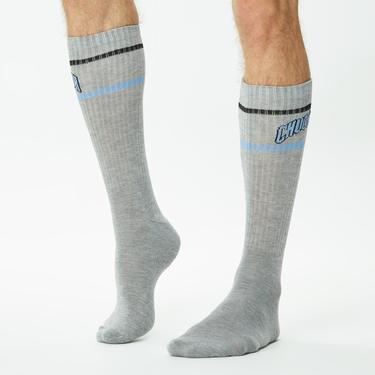  Converse Chuck Taylor Crew 2'li Unisex Beyaz/Gri Çorap