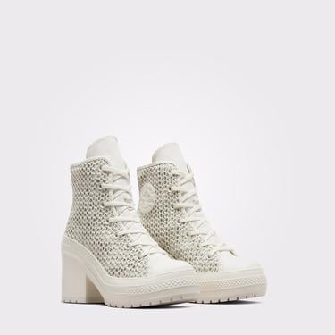  Converse Chuck 70 De Luxe Heel Unisex Krem Platform Sneaker