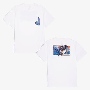  Converse Erkek Baskılı Beyaz T-Shirt