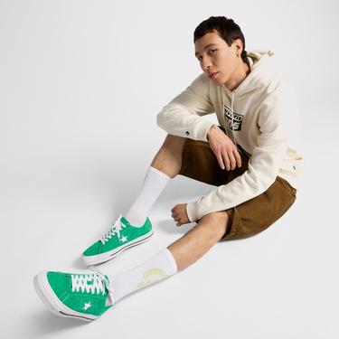  Converse One Star Pro Unisex Yeşil Süet Sneaker