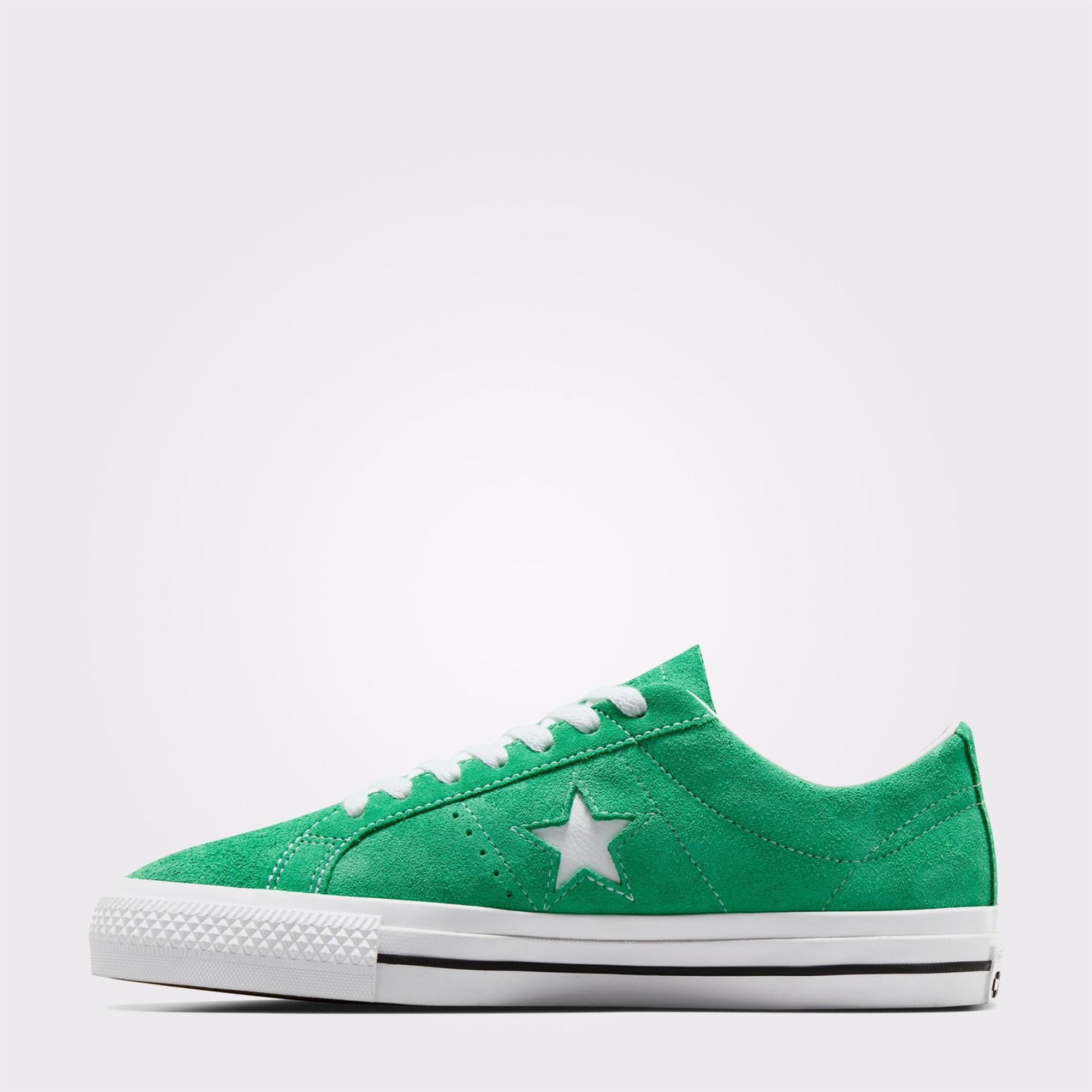 Converse One Star Pro Unisex Yeşil Süet Sneaker