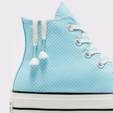  Converse Chuck Taylor All Star Lift Kadın Mavi Platform Sneaker