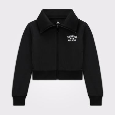  Converse Kadın Fermuarlı Siyah Eşofman Üstü