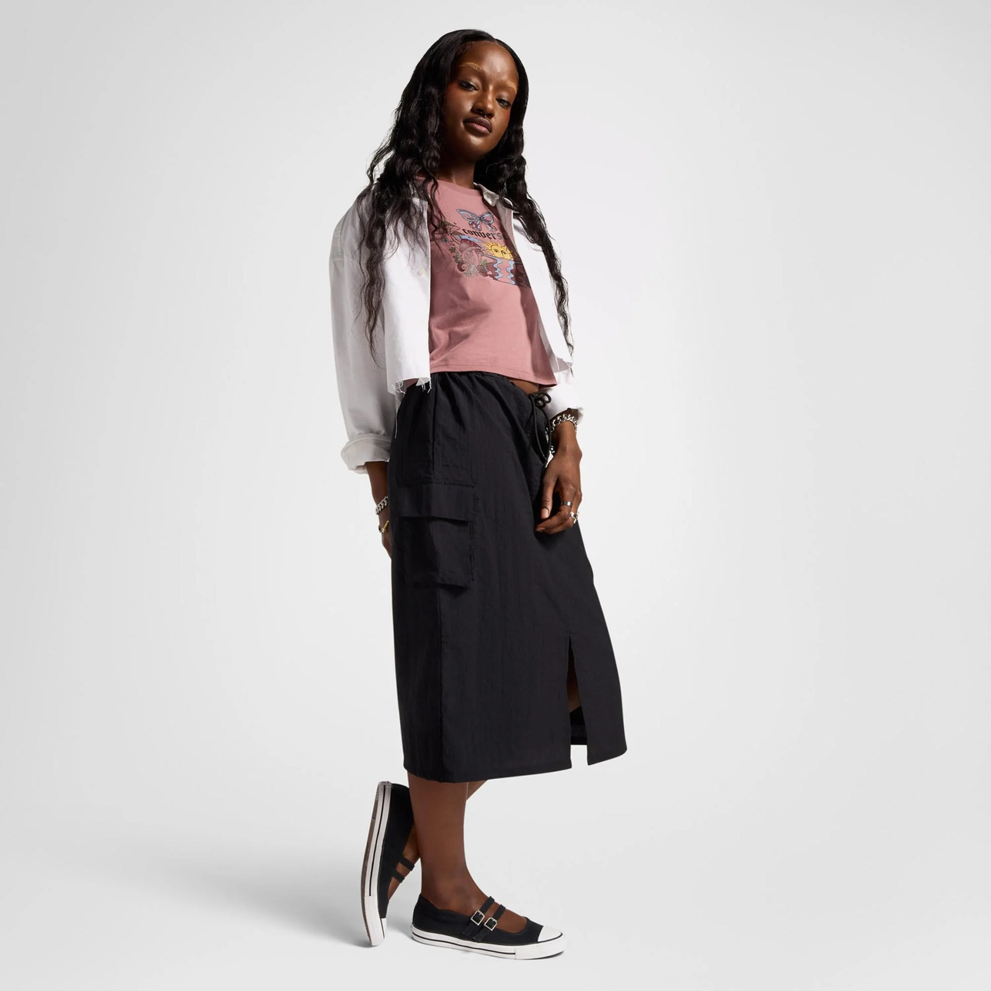 Converse Chuck Taylor All Star Dainty Mary Jane Kadın Siyah Babet