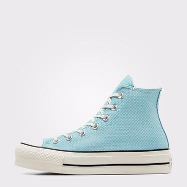  Converse Chuck Taylor All Star Lift Kadın Mavi Platform Sneaker