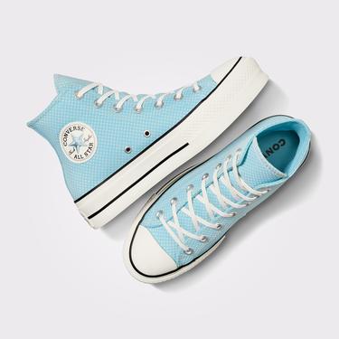  Converse Chuck Taylor All Star Lift Kadın Mavi Platform Sneaker