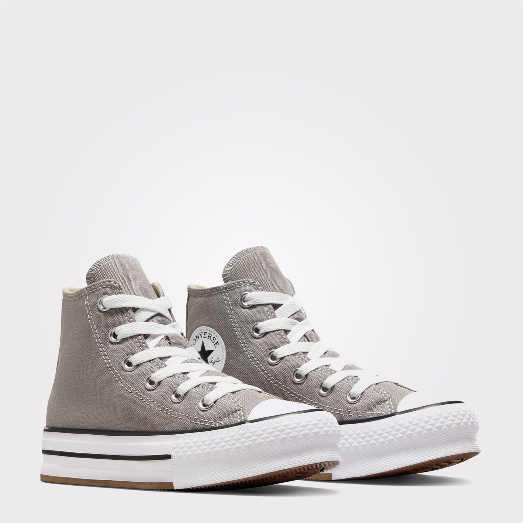 Converse Chuck Taylor All Star EVA Lift Çocuk Gri Platform Sneaker