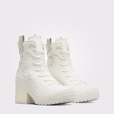  Converse Chuck 70 De Luxe Heel Unisex Beyaz Platform Sneaker
