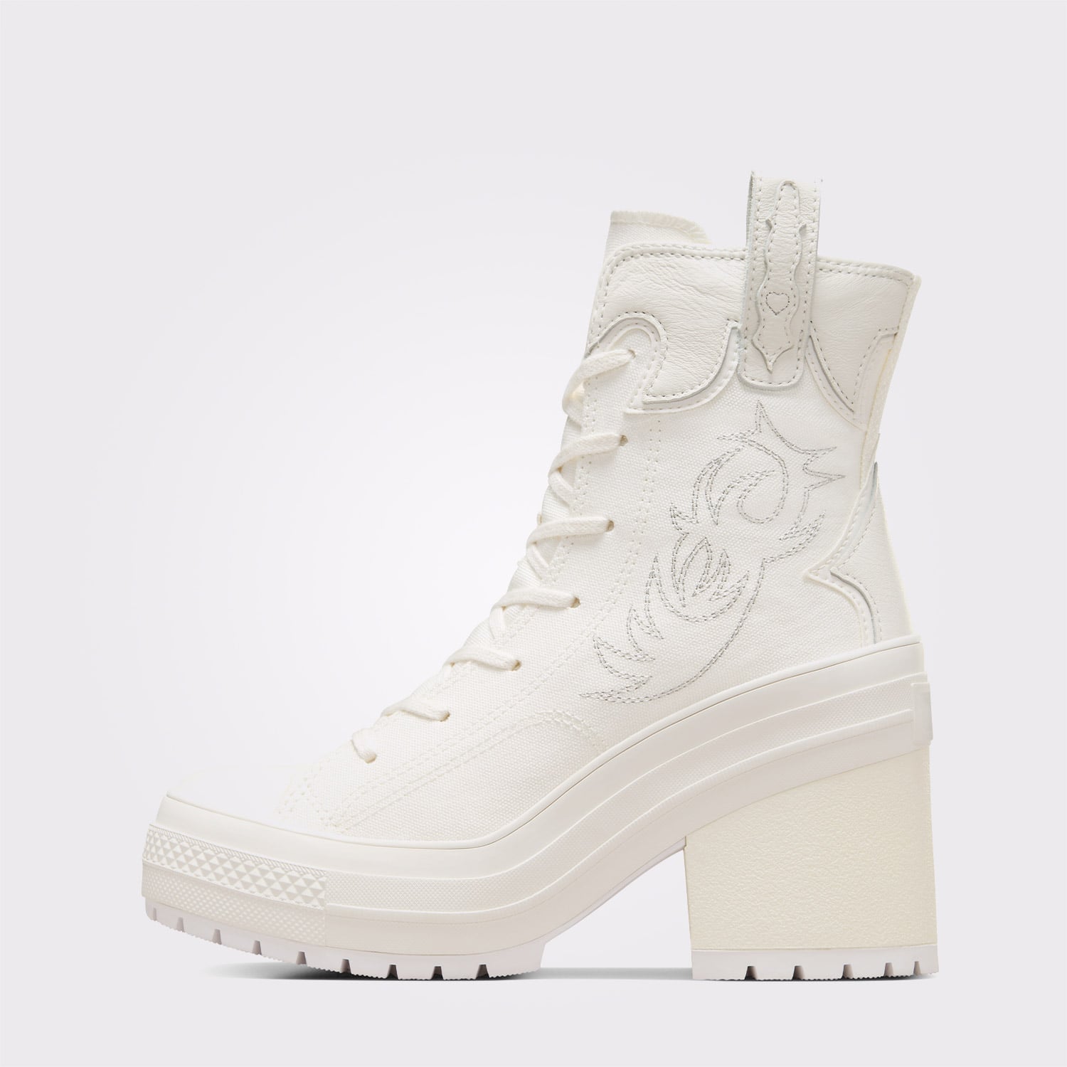 Converse Converse Chuck 70 De Luxe Heel Unisex Beyaz Platform Sneaker | FashFed Beyaz - 5. görsel