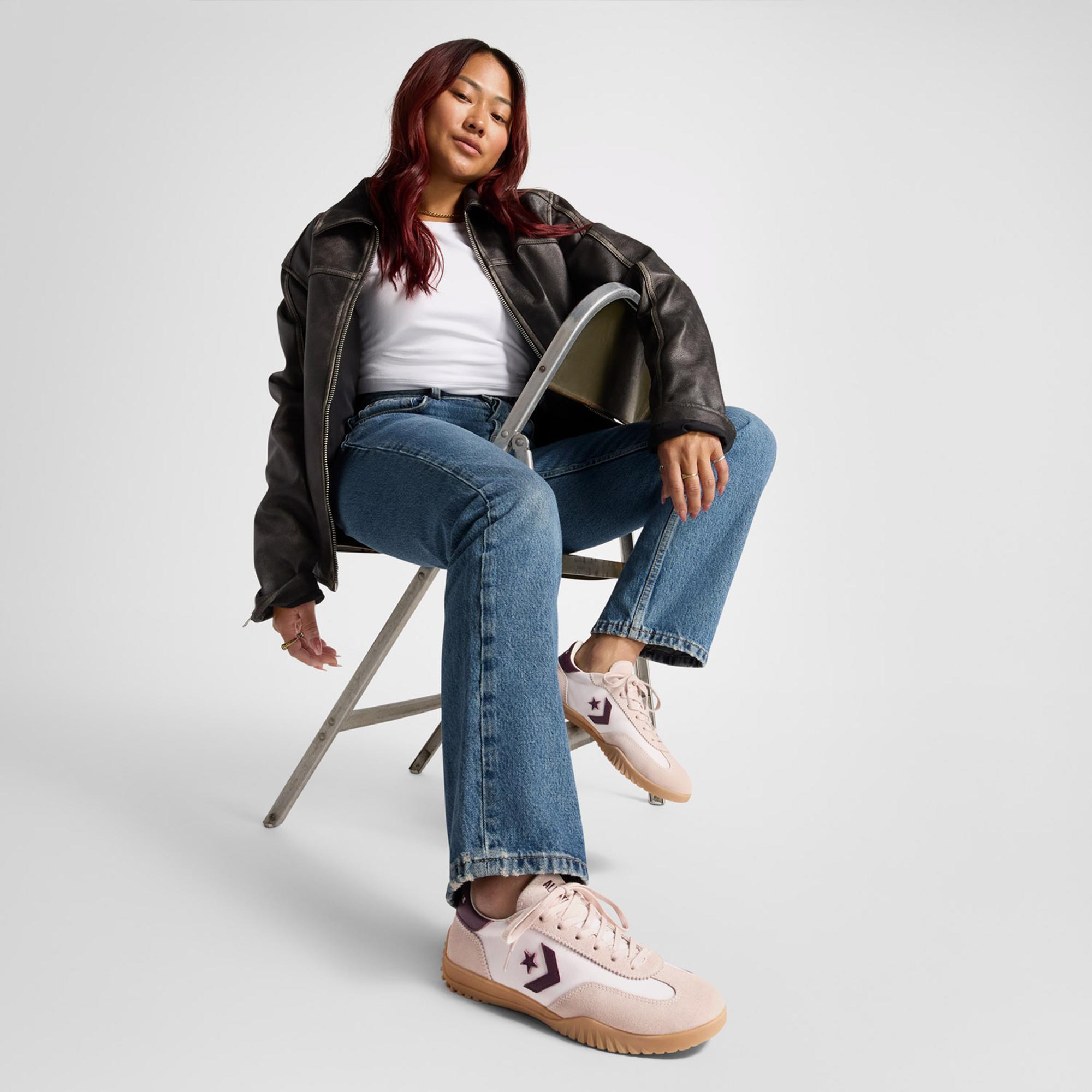 Converse Run Star Trainer Unisex Pembe Süet Sneaker