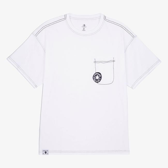  Converse Erkek Beyaz T-Shirt