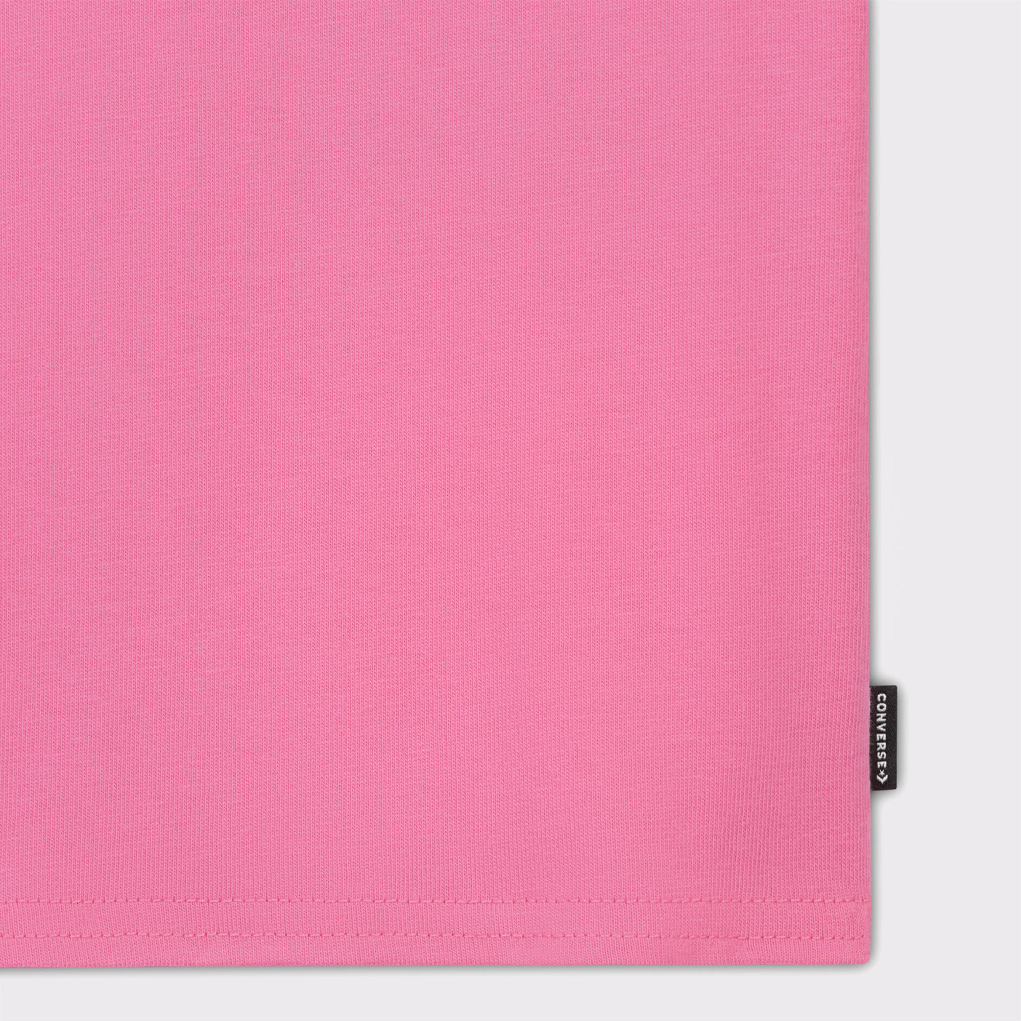 Converse Slim Fit Kadın Pembe T-Shirt