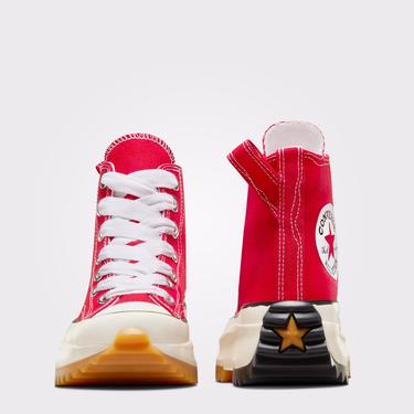  Converse Run Star Hike Unisex Kırmızı Platform Sneaker