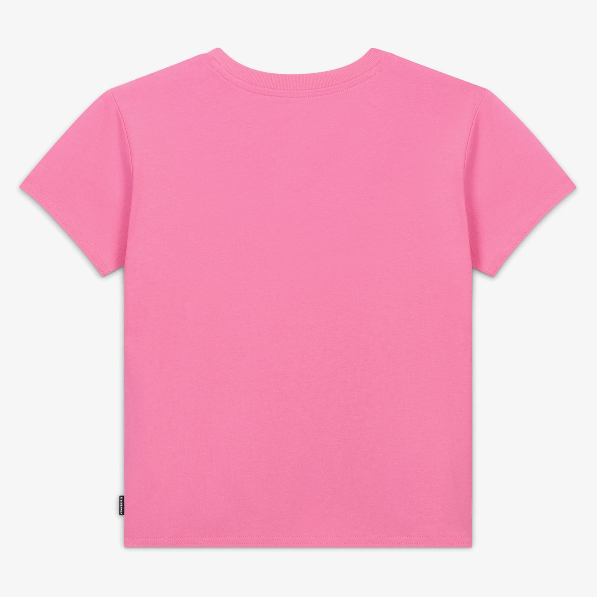 Converse Slim Fit Kadın Pembe T-Shirt