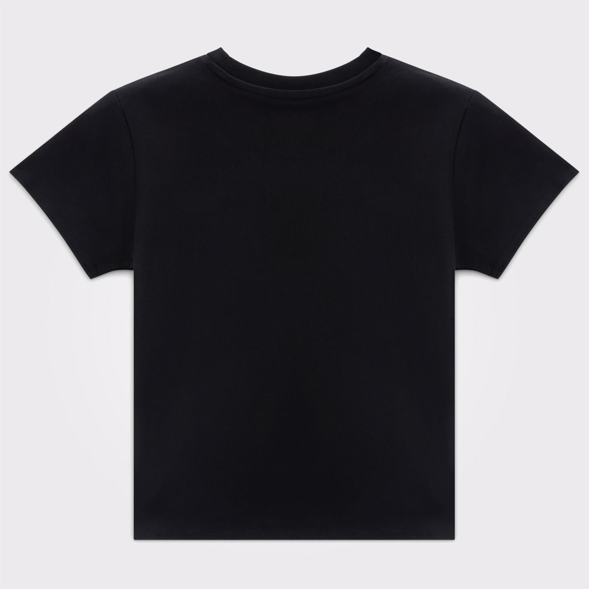 Converse Slim Fit Kadın Siyah T-Shirt