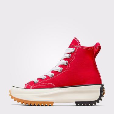  Converse Run Star Hike Unisex Kırmızı Platform Sneaker