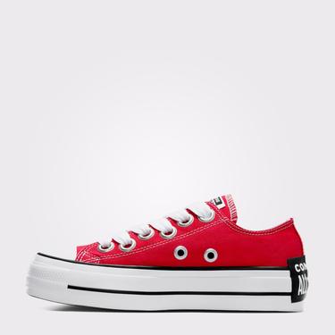  Converse Chuck Taylor All Star Lift Kadın Kırmızı Platform Sneaker