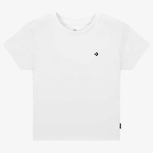  Converse Slim Fit Kadın Beyaz T-Shirt