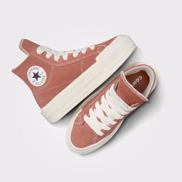  Converse Cruise Unisex Kahverengi Süet Platform Sneaker
