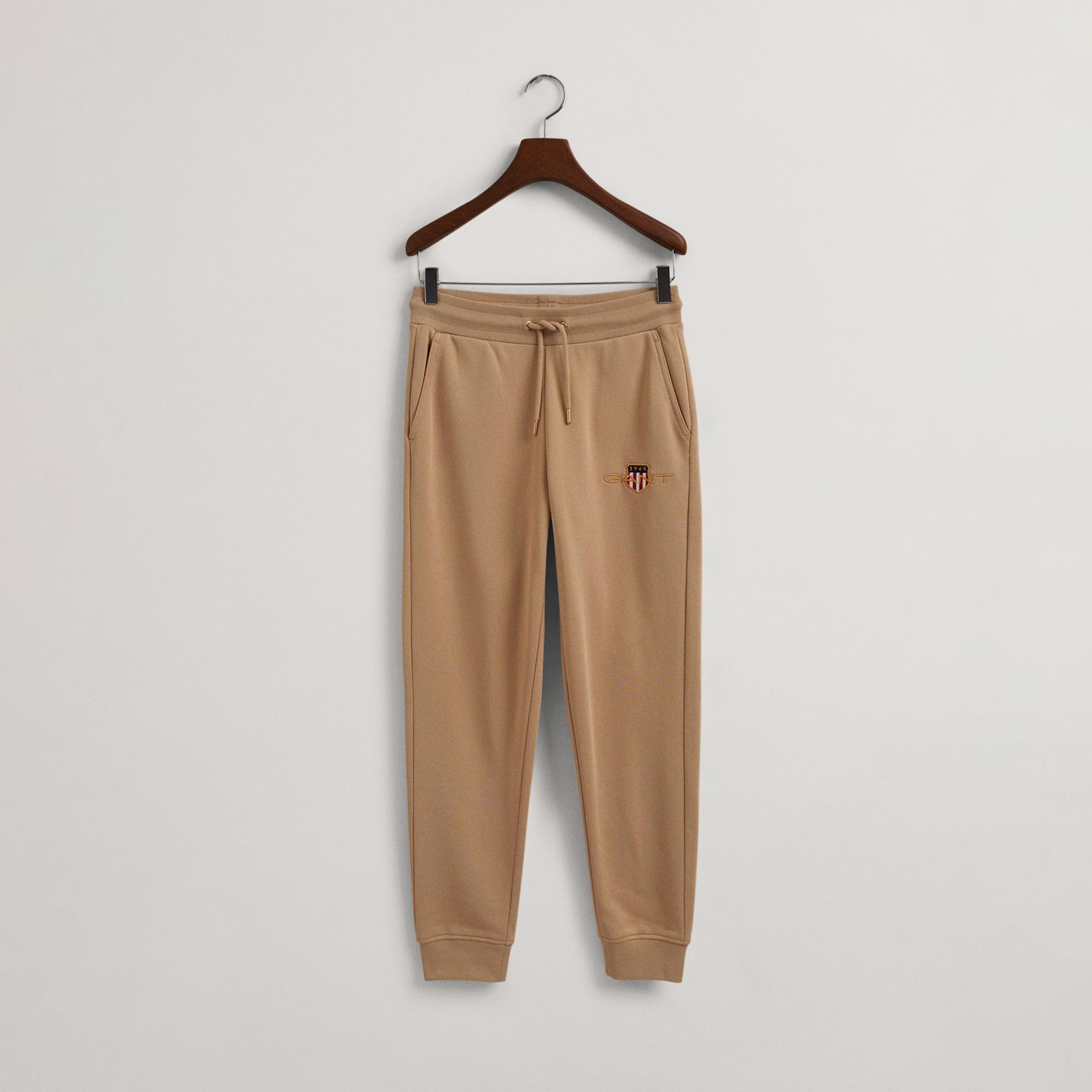 Gant Kadın Bej Slim Fit Logolu Eşofman Altı