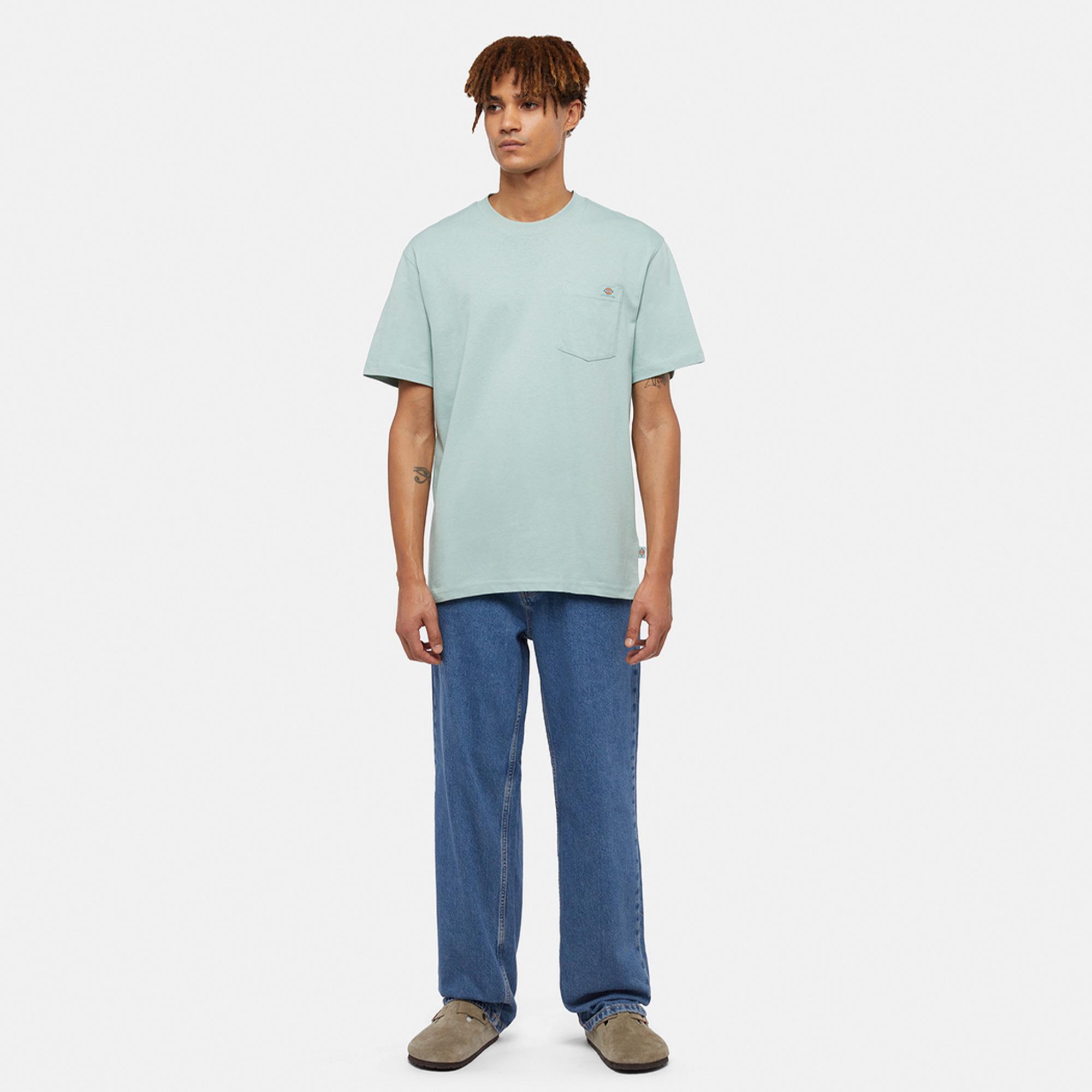 Dickies Luray Pocket Kısa Kollu Erkek Mavi T-Shirt