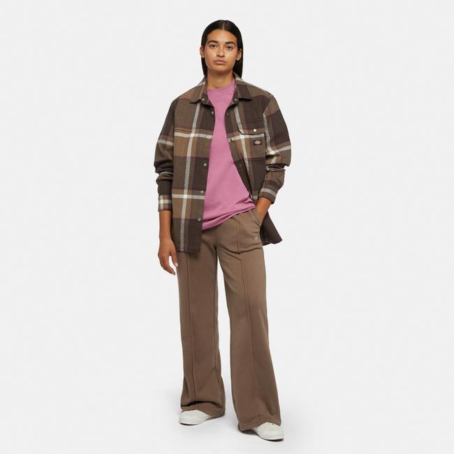  Dickies Mapleton Straight Kadın Kahverengi Pantolon