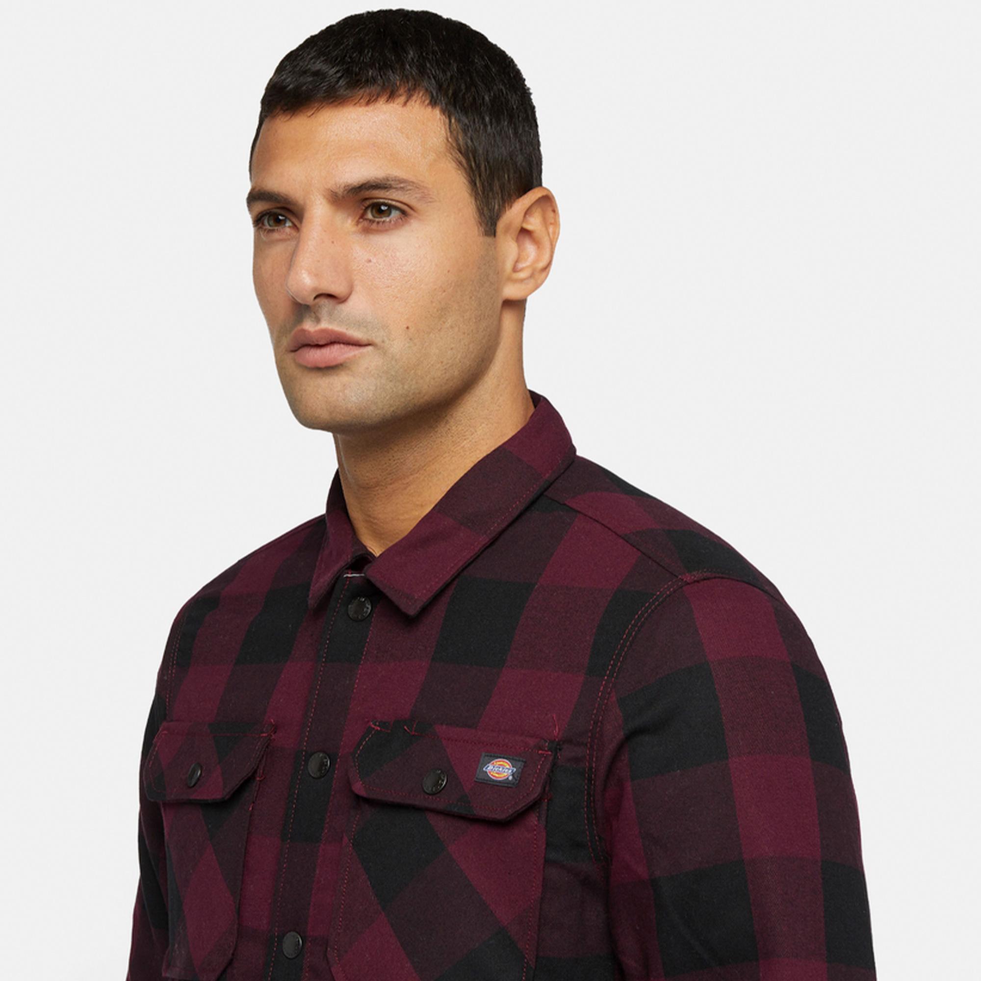 Dickies Lined Sacramento Erkek Kırmızı Gömlek