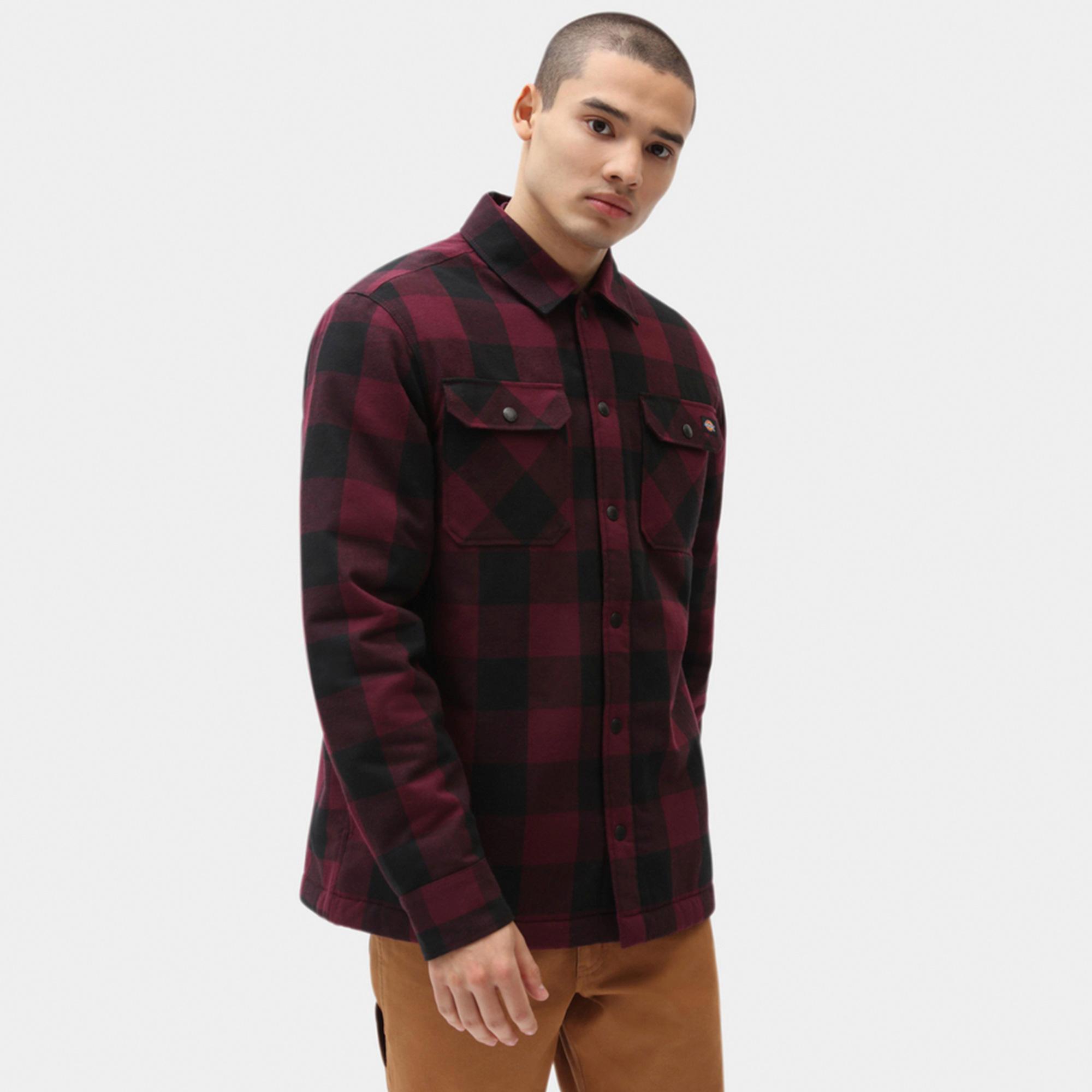 Dickies Lined Sacramento Erkek Kırmızı Gömlek