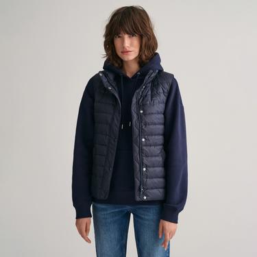  GANT Kadın Lacivert Regular Fit Dik Yaka Kapitone Yelek