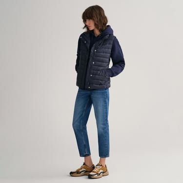  GANT Kadın Lacivert Regular Fit Dik Yaka Kapitone Yelek