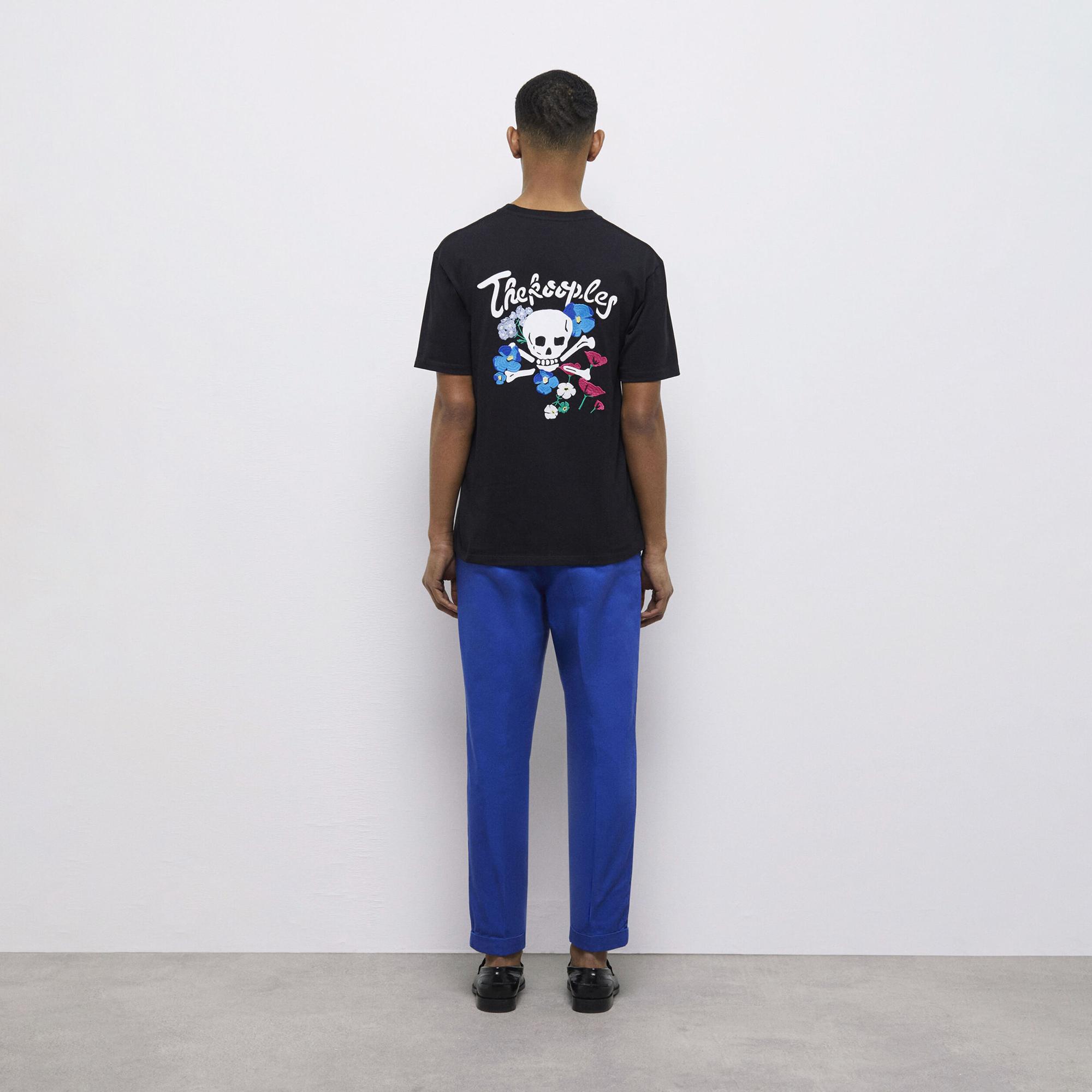 ERKEK İŞLEMELİ SİYAH T-SHIRT