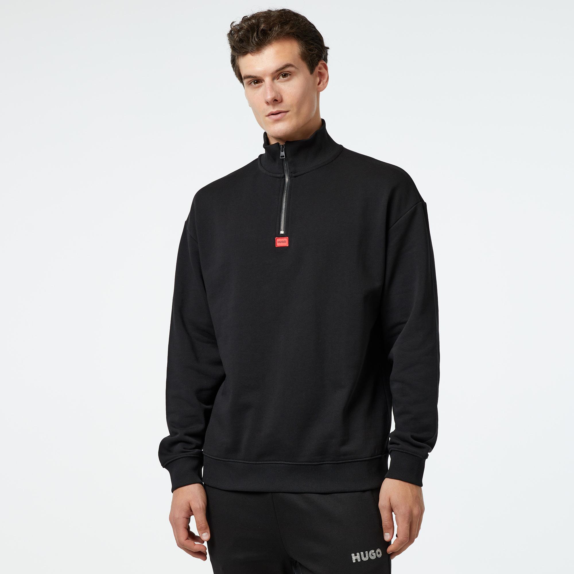 Hugo Erkek Siyah Sweatshirt